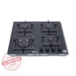 بيورتي مسطح اسود زجاجى بلت ان 4 عين تركى حوامل زهرغاز 60سم HPT606G