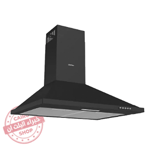 8663SM شفاط سيمفر هرمي 60 سم أسود، قوة شفط 500 م³/ساعة، تركي - 8663SM - Image 1