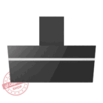 سيمفر شفاط مطبخ ديكوري 90 سم بقوة شفط 650 متر مكعب / ساعة زجاج أسود - موديل - BH90D01