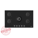 مسطح بلت إن غاز سيمفر 90 سم بلت إن – 5 شعلات ساباف – زجاج أسود – موديل – BH90GG01