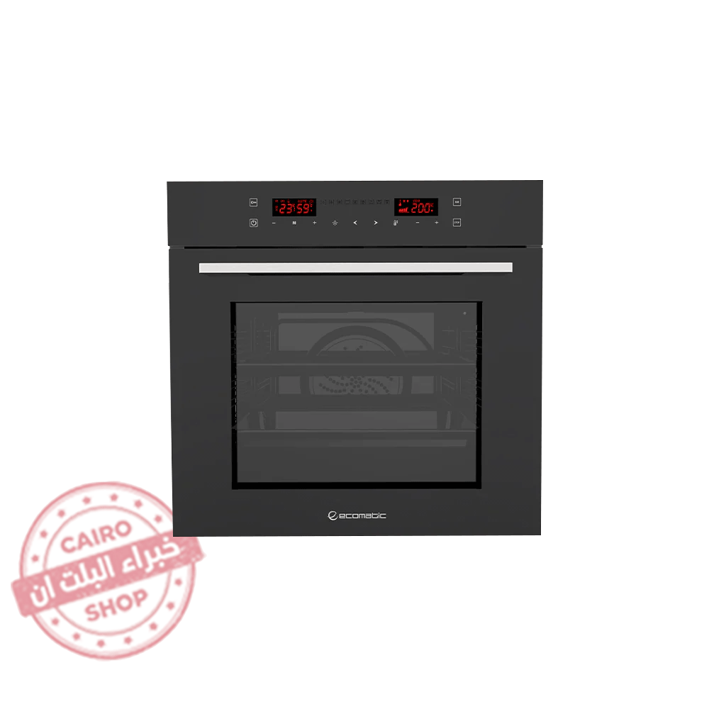 E6449GTX فرن ايكوماتيك بلت ان كهرباء بشواية كهرباء 60 سم - سعة 67 لتر - أسود ديجيتال 9 وظائف - E6449GTX - الصورة 1