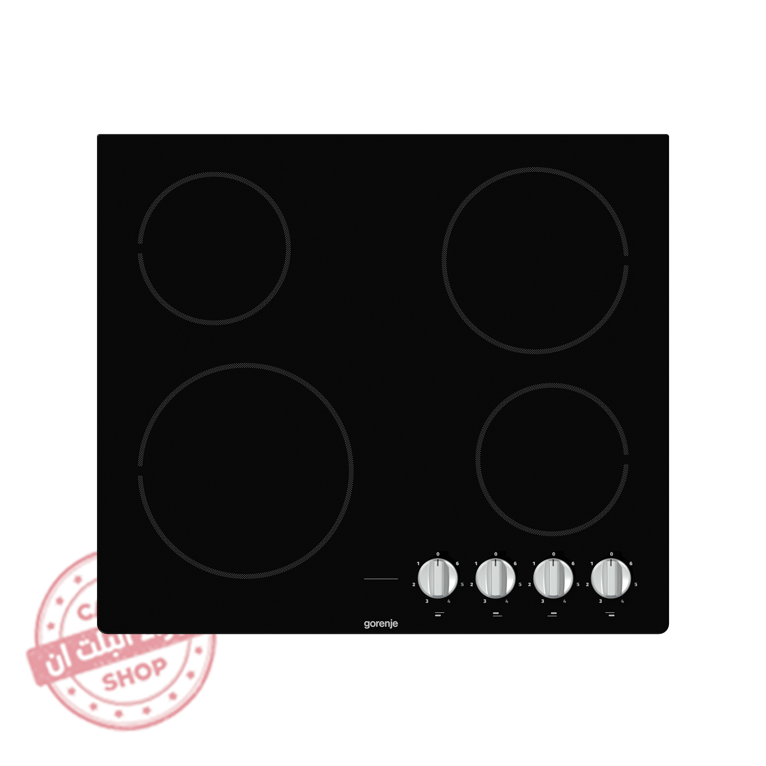 EC641BSC مسطح بلت إن كهرباء جورينيا سيراميك زجاجي 60 سم – 4 شعلات – موديل – EC641BSC - الصورة 1