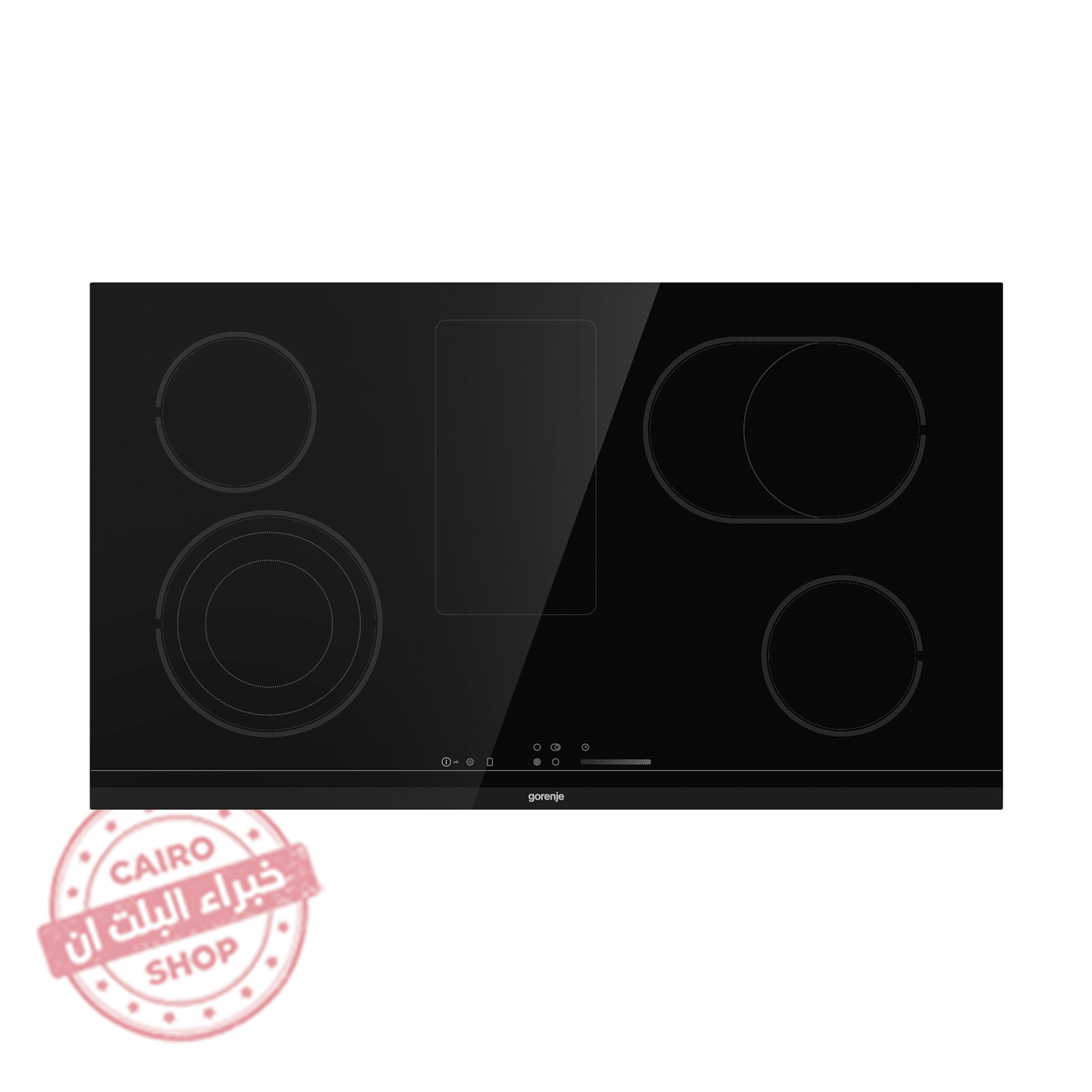 ECS959BCSC بوتاجاز بلت إن كهرباء جورينيا زجاج سيراميك 90 سم – تحكم لمس – 5 مناطق طهي – موديل – ECS959BCSC - الصورة 1