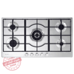 بوتاجاز بلت إن إلبا غاز – 5 عيون – 90 سم – ستانلس ستيل – موديل - ELIO95-545L