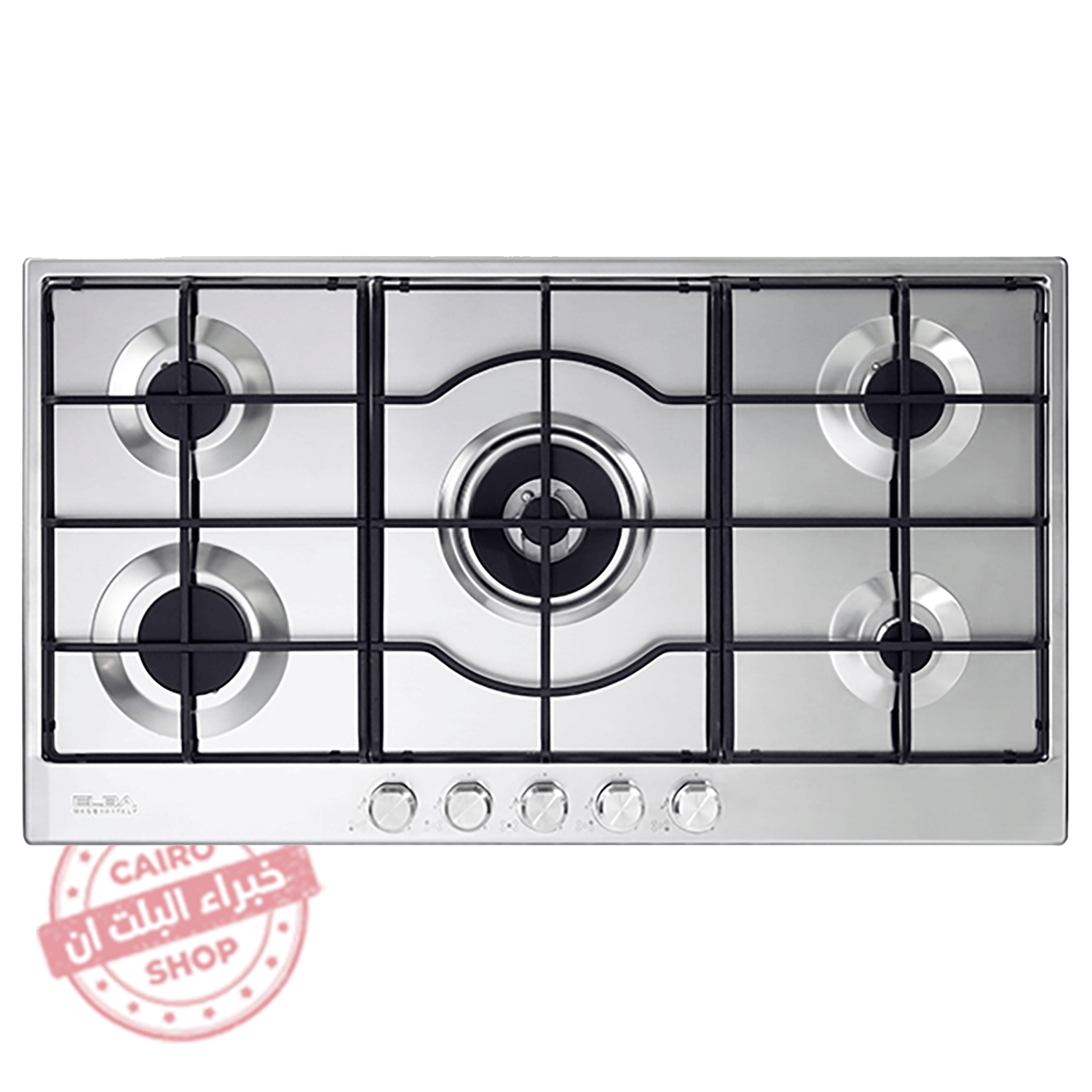 ELIO95-545L بوتاجاز بلت إن إلبا غاز – 5 عيون – 90 سم – ستانلس ستيل – موديل - ELIO95-545L - الصورة 1