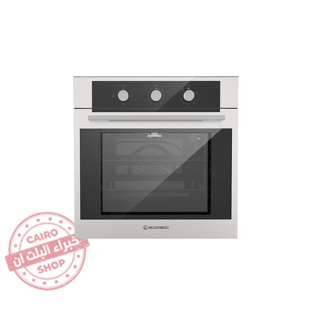 G6424T فرن بلت إن غاز إيكوماتيك 60 سم – شواية غاز – مروحة تبريد – ستانلس ستيل – 67 لتر - موديل - G6424T - الصورة 1