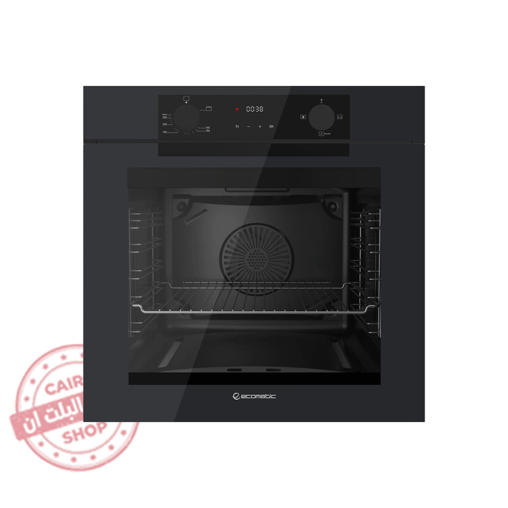 G6604PROBG فرن بلت إن غاز إيكوماتيك 60 سم – Double-Tone Black – سعة 83 لتر – FRYART – مروحة كونفكشن – Soft Close - G6604PROBG - Image 1