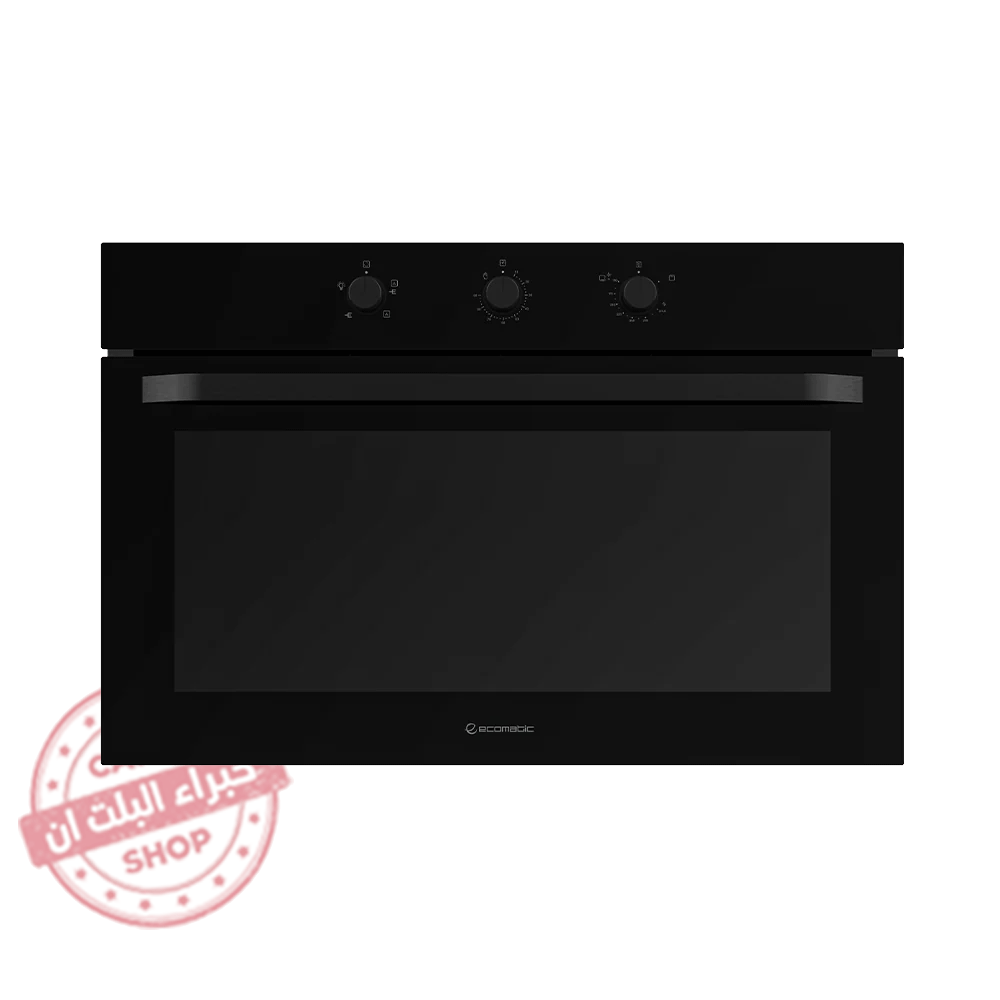 G9504GT فرن بلت إن غاز إيكوماتيك 90 سم – كريستال أسود – سعة 105 لتر – شواية غاز – Soft Close - G9504GT - Image 1