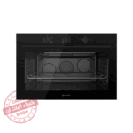 فرن بلت إن إيكوماتيك 90 سم غاز - أسود - استنلس ديجيتال بالمروحة وشواية غاز - سعة 120 لتر - موديل - G9604GT
