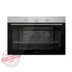 فرن بلت إن إيكوماتيك 90 سم غاز ستانلس مع شواية غاز ومروحة - سعة 120 لتر - إشعال أوتوماتيك - موديل - G9604T