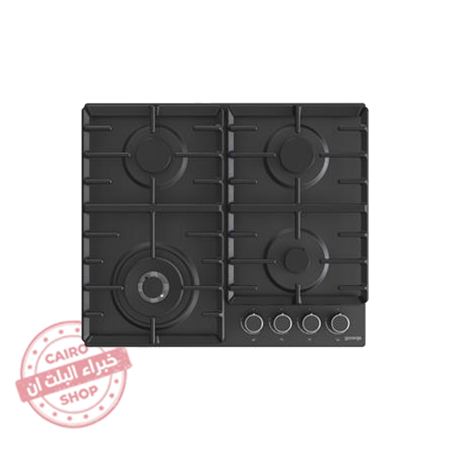 GW642AB بوتاجاز بلت إن غاز جورينيا 60 سم – 4 شعلات – زجاج أسود أنيق – موديل – GW642AB - الصورة 1