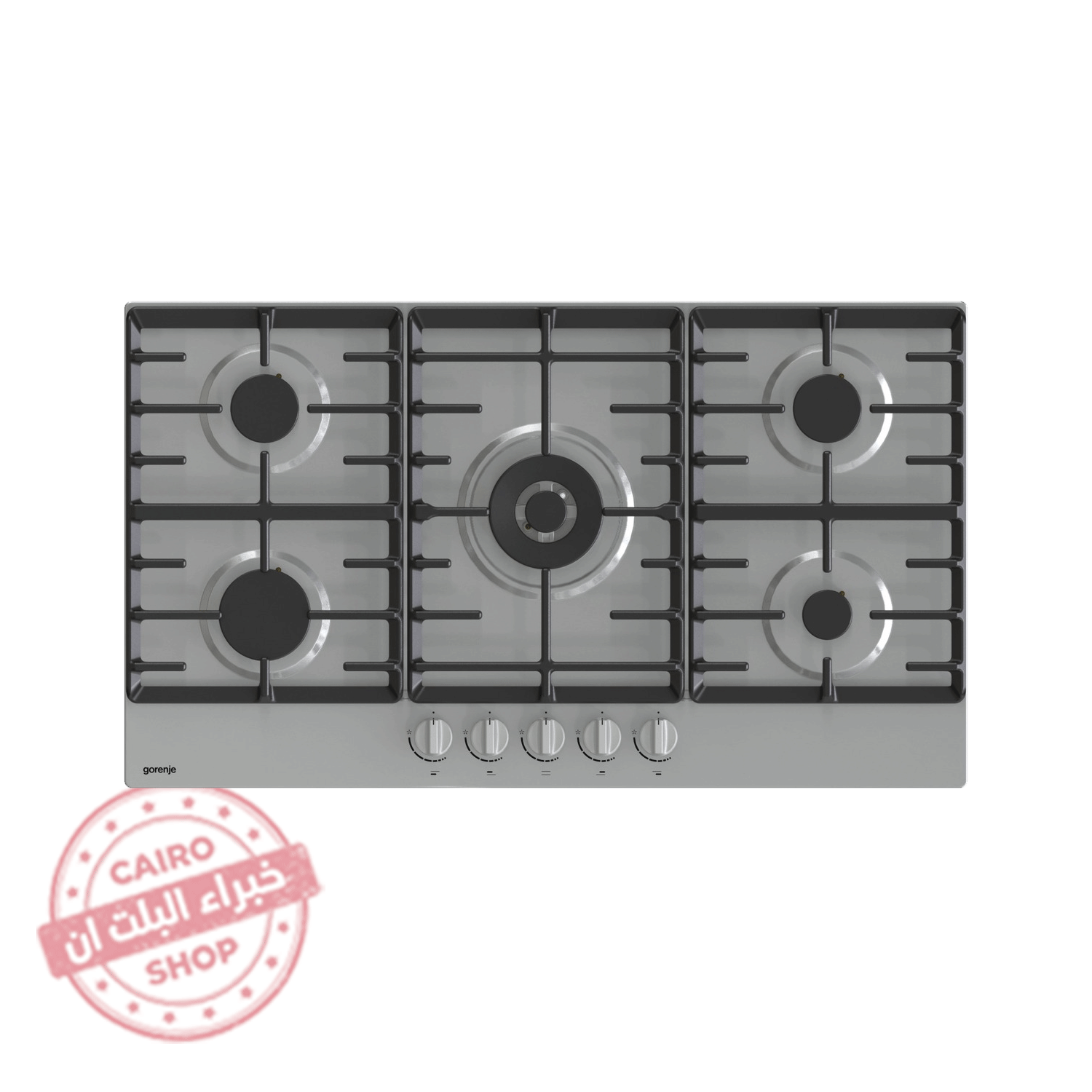 GW9C51X مسطح بلت إن غاز جورينيا استانلس ستيل 90 سم – إشعال ذاتي – سطح سهل التنظيف – موديل – GW9C51X - الصورة 1