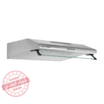 شفاط مطبخ إيكوماتيك 60 سم فلات ستانلس ستيل – 2 موتور – قوة شفط 650 م³/س – 3 سرعات – موديل - H66NCF