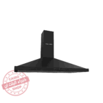 شفاط مطبخ هرمي ايكوماتيك أسود مقاس 90 سم ستانلس ستيل بقوة شفط 1000م³/ساعة موديل - H910BKB