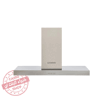 شفاط مطبخ حرف T إيكوماتيك مقاس 90 سم باللون الفضي – 3 سرعات – قوة شفط 1000 م³/س – موديل – H910TB