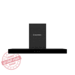 شفاط ديكوري إيكوماتيك 90 سم أسود حرف T – قوة شفط 1000 م³/ساعة + ريموت كنترول – H9310TTBK