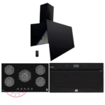 طقم بلت إن بيورتي - شفاط مطبخ 90 سم أسود من بيورتي بقوة شفط 1000 م3/ساعة - موديل - ROSE PLUS BL 90CM + بوتاجاز بلت إن غاز بيورتي 90 سم – زجاج أسود – 5 شعلات - موديل - HPT911G + بيورتي فرن بلت إن غاز ديجتال بشواية غاز 90 سم أسود 97 لتر - موديل – OPT902GGD