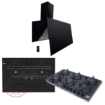 طقم بيورتي بلت إن – فرن غاز 105 لتر بشواية KPT917GG GBL + مسطح 90 سم 6 شعلات HPT916G + شفاط 90 سم بقوة شفط 1000 م³/ساعة 90 ROSE PLUS