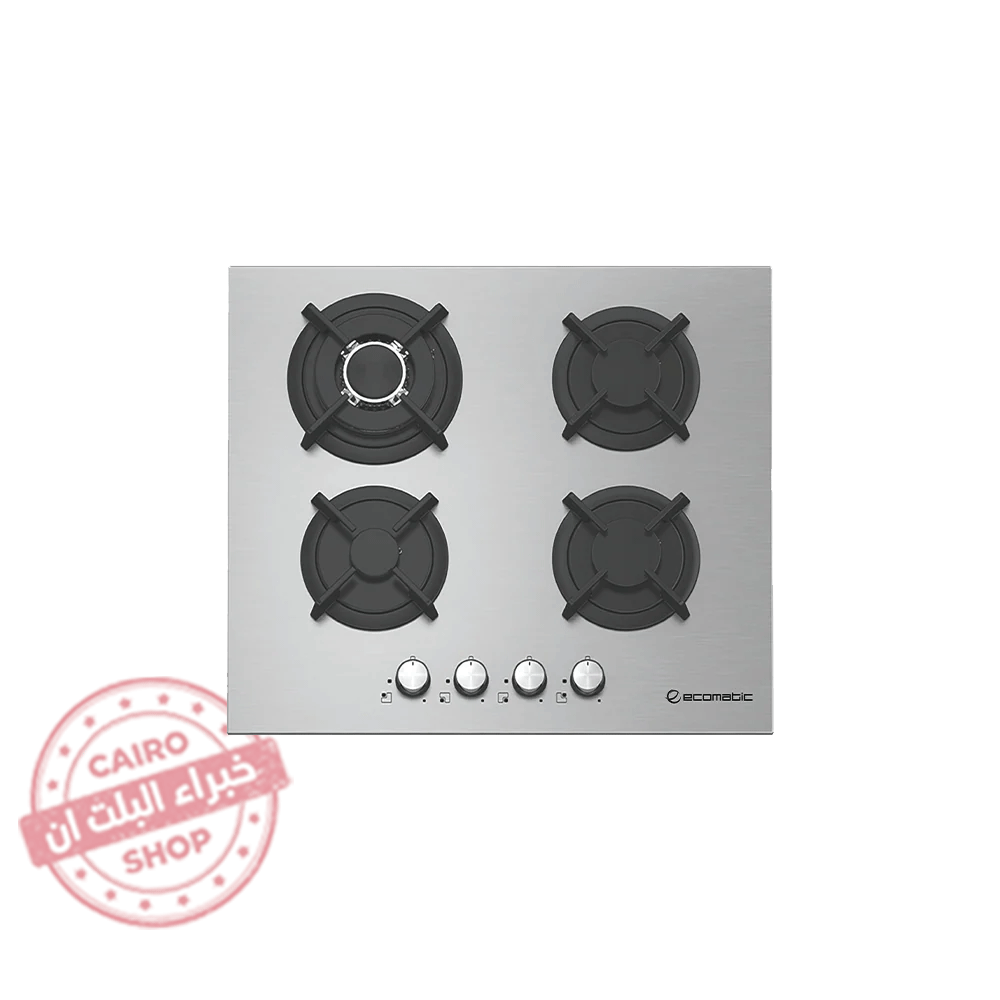 S603RC مسطح بلت إن إيكوماتيك غاز – 60 سم – 4 شعلات غاز – ستانلس ستيل – موديل – S603RC - Image 1