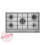 إيكوماتيك مسطح غاز بلت إن – 90 سم – 5 شعلة إيطالية – ستانلس ستيل – موديل – S903B