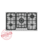 إيكوماتيك بوتاجاز بلت إن غاز – 90 سم فضي – 5 شعلات ستانلس ستيل – موديل – S933C