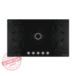 مسطح غاز إيكوماتيك بلت إن – 90 سم – 5 شعلات – كريستال أسود – موديل – S947CMC