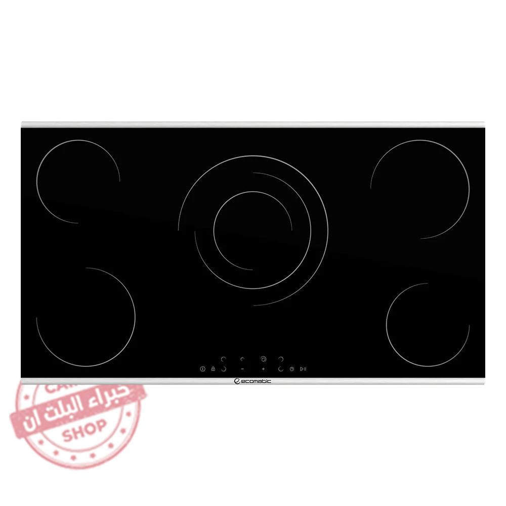 V9605TTZ مسطح كهرباء فيترو سيراميك بلت إن ديجيتال إيكوماتيك 90 سم – 5 شعلات – موديل – V9605TTZ - الصورة 1